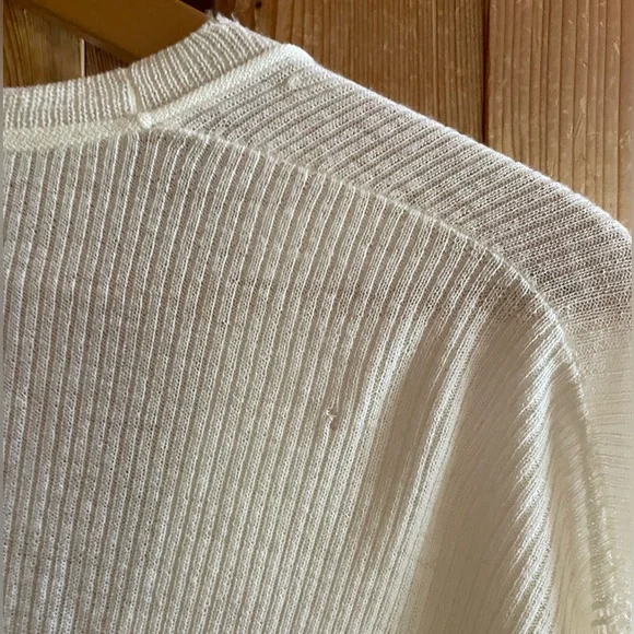 Helmut Lang wool black distressed frayed edge cardigan - Picture 7 of 7